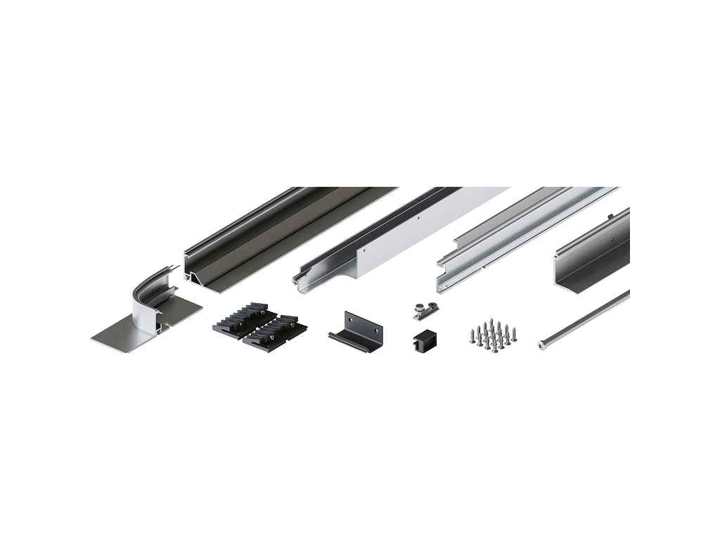 Set binari 2 Ante Modello Folding Concepta III Alluminio Anodizzato Sinisra | Hawa - immagine 5